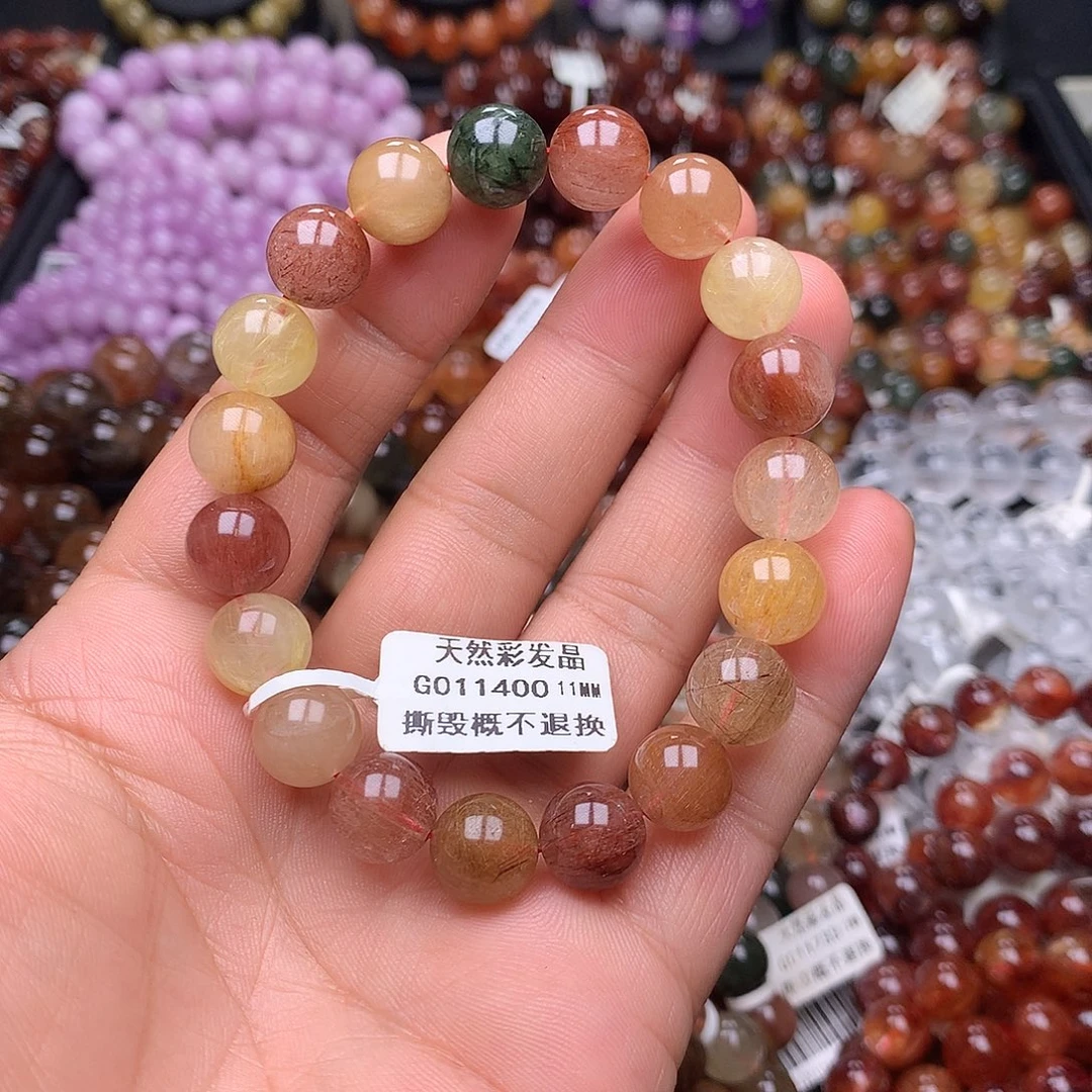 水晶手链未镶嵌，，