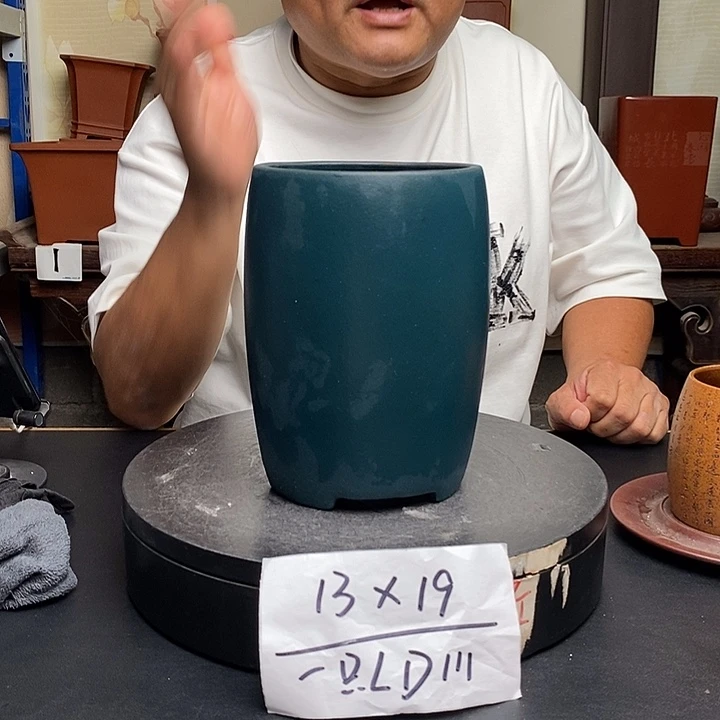 紫砂花盆货号一只LD111