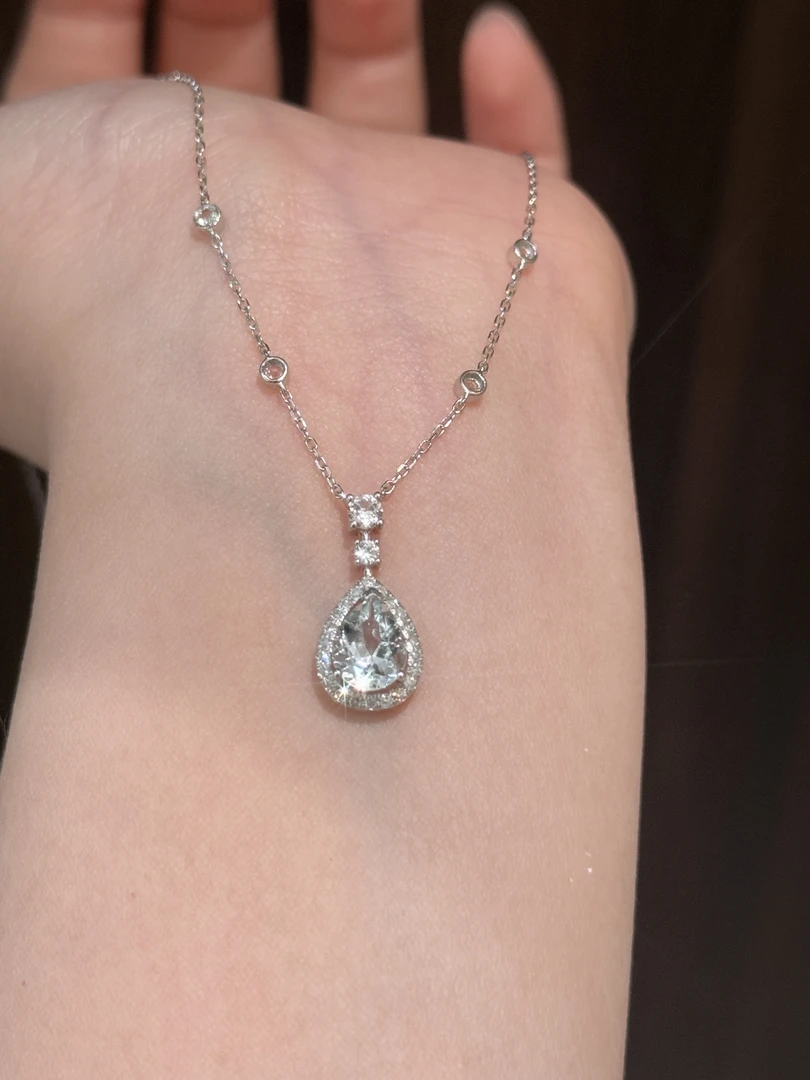 【富恩珠宝】0624 重金 A美神系列 水滴泡泡项链 ZSXL