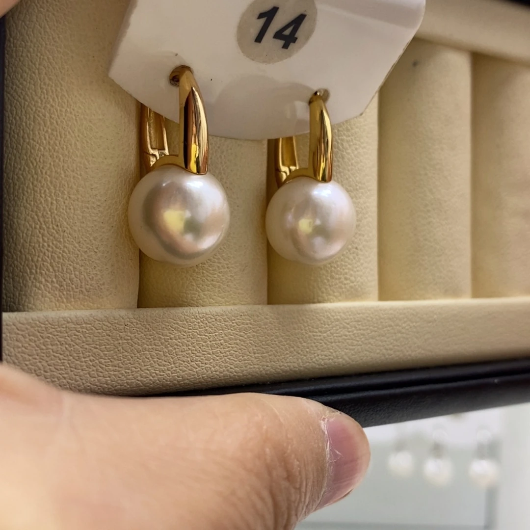 耳饰淡水珍珠银S925镶嵌