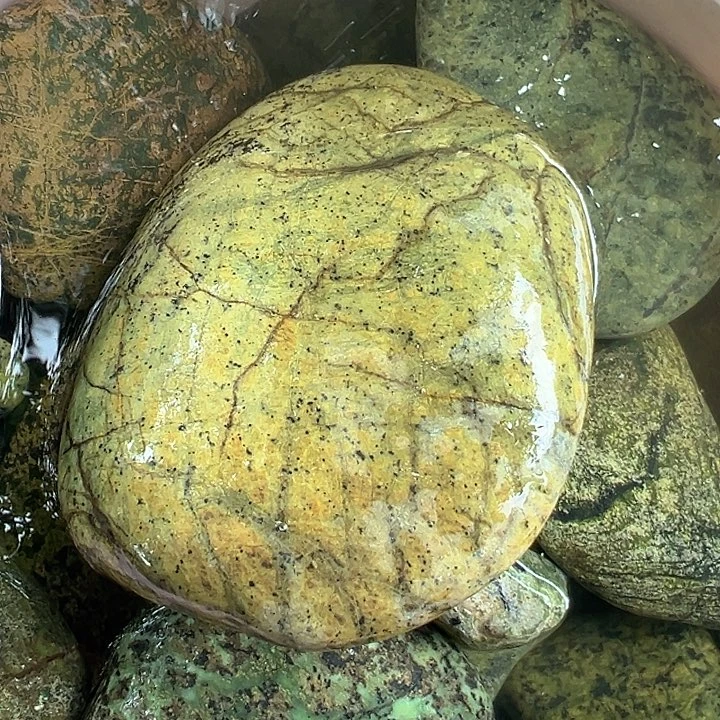 睛***理蛇纹石玉未镶嵌西藏藏玉药王石