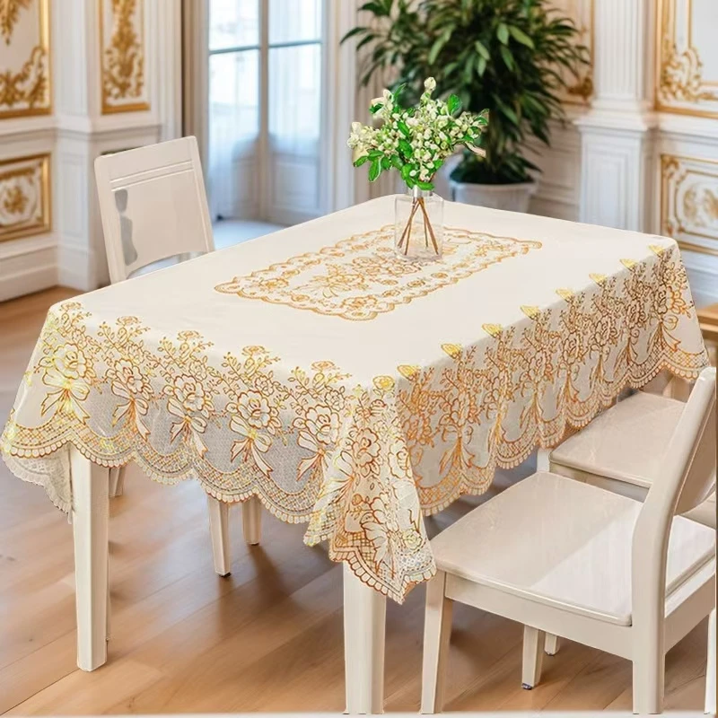 田园桌布茶几布正方形长方形椭圆形防水防油免洗圆形餐桌桌布