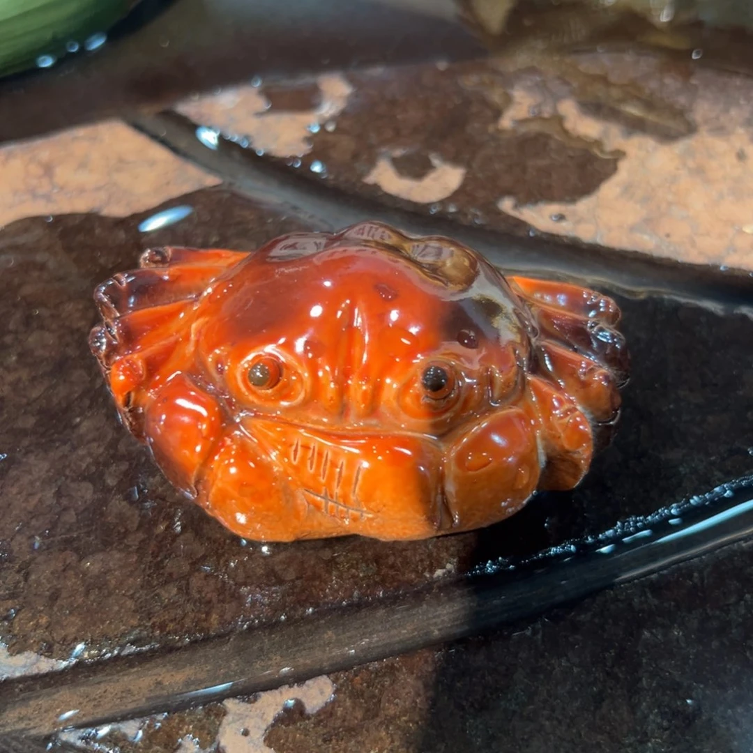 紫砂茶宠热感螃蟹