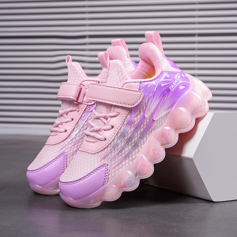 女童春秋季新款童鞋女童运动鞋双网透气运动鞋学生网面鞋其它运动