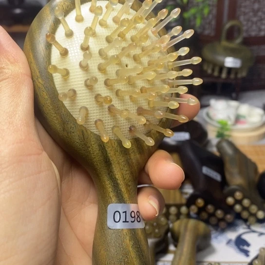 福利款绿檀气囊55齿羊角