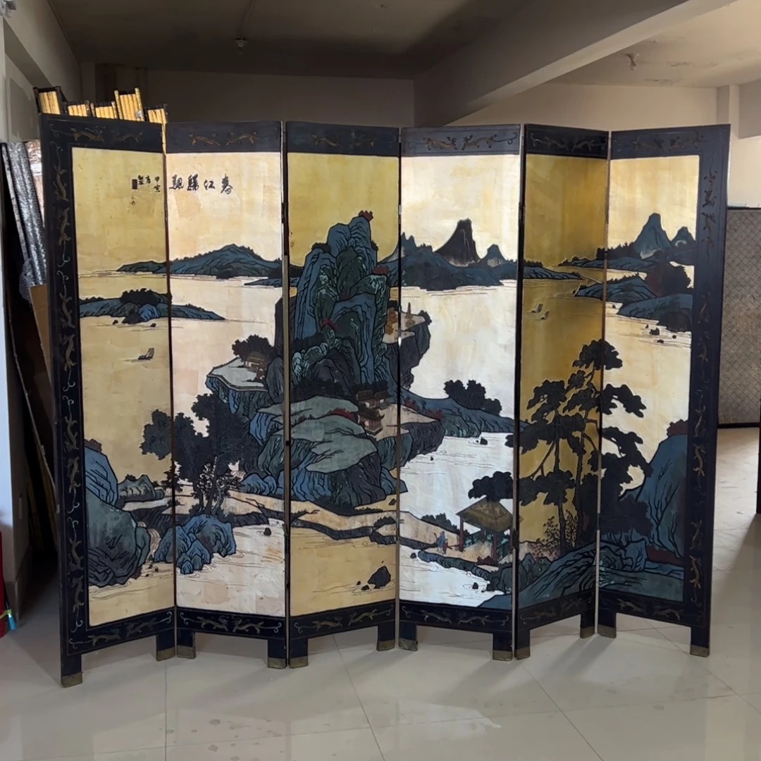 绘画木屏风框画生活美学