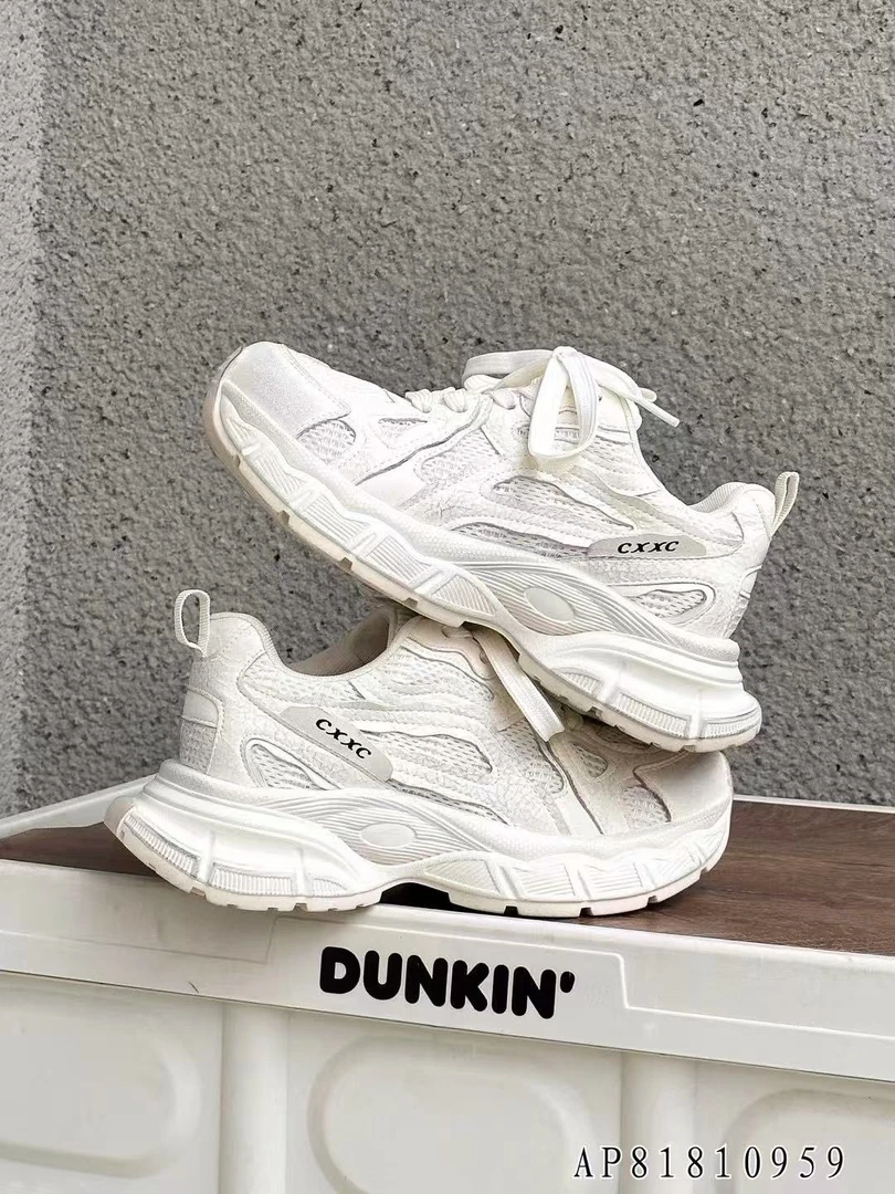 爱拍0959真皮松糕底老爹鞋女2025春季新款显脚小百搭轻便运动鞋