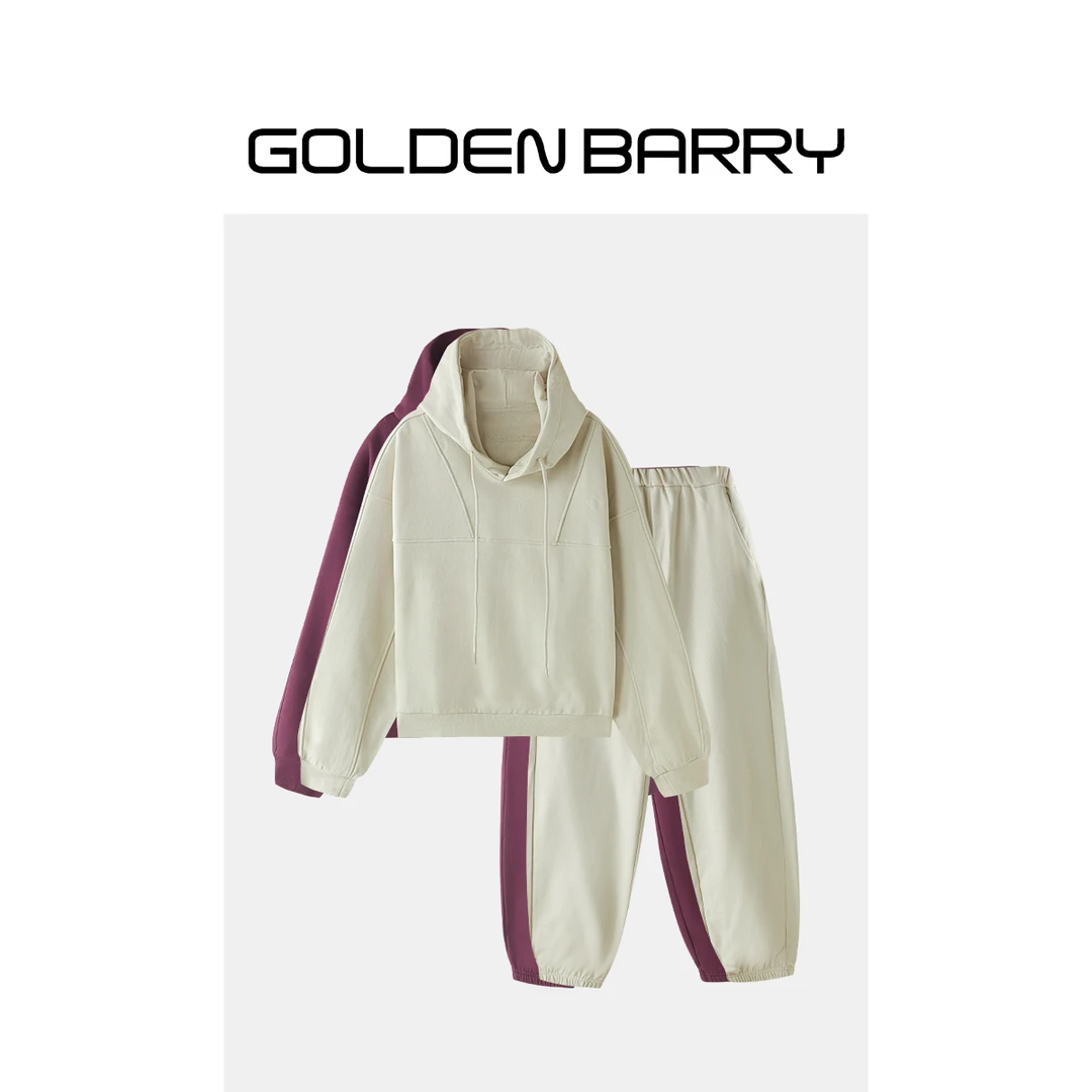 GOLDENBARRY【3.8专享】260170+551068连帽卫衣束脚卫裤套装