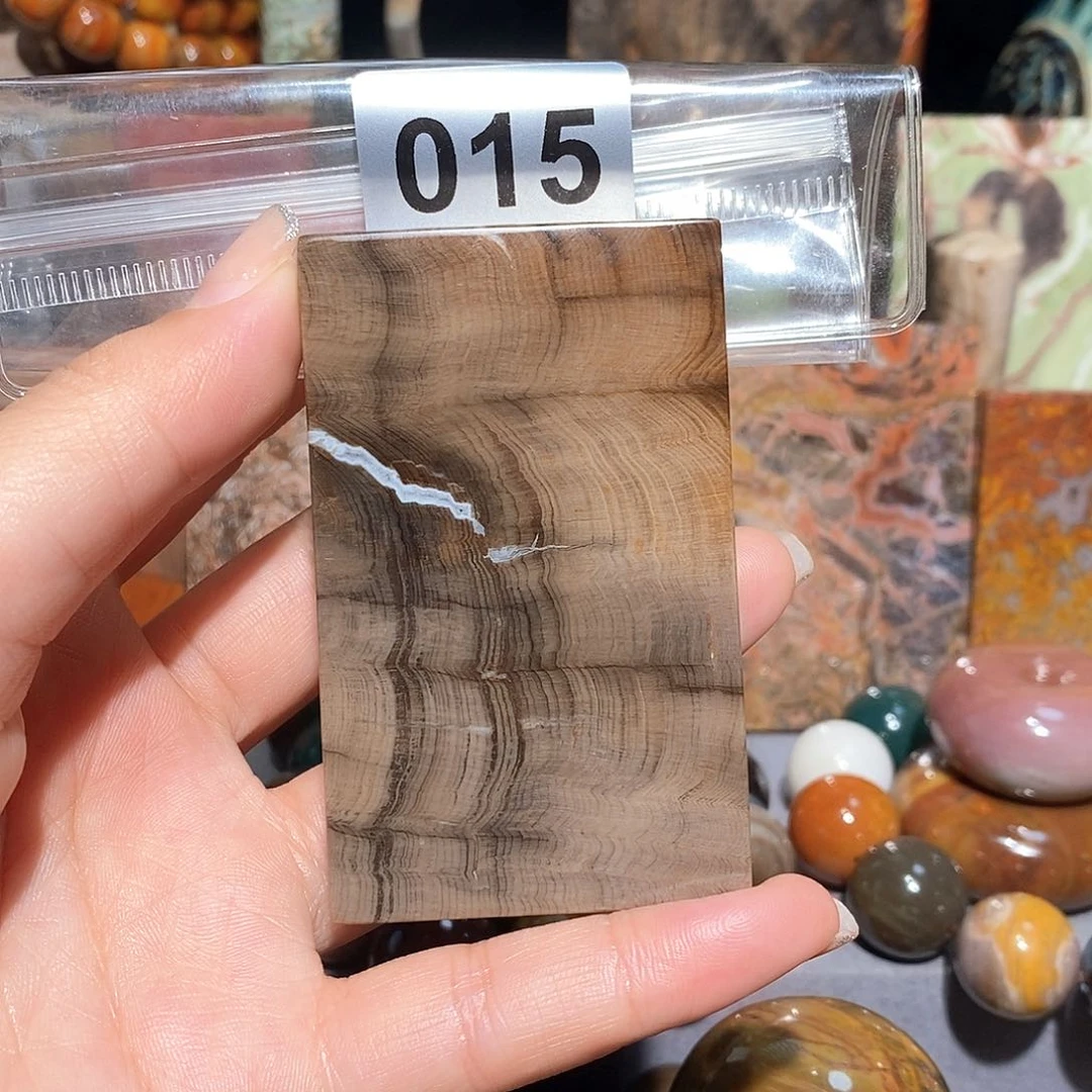 未镶嵌天然北票硅化玉吊坠硅化玉