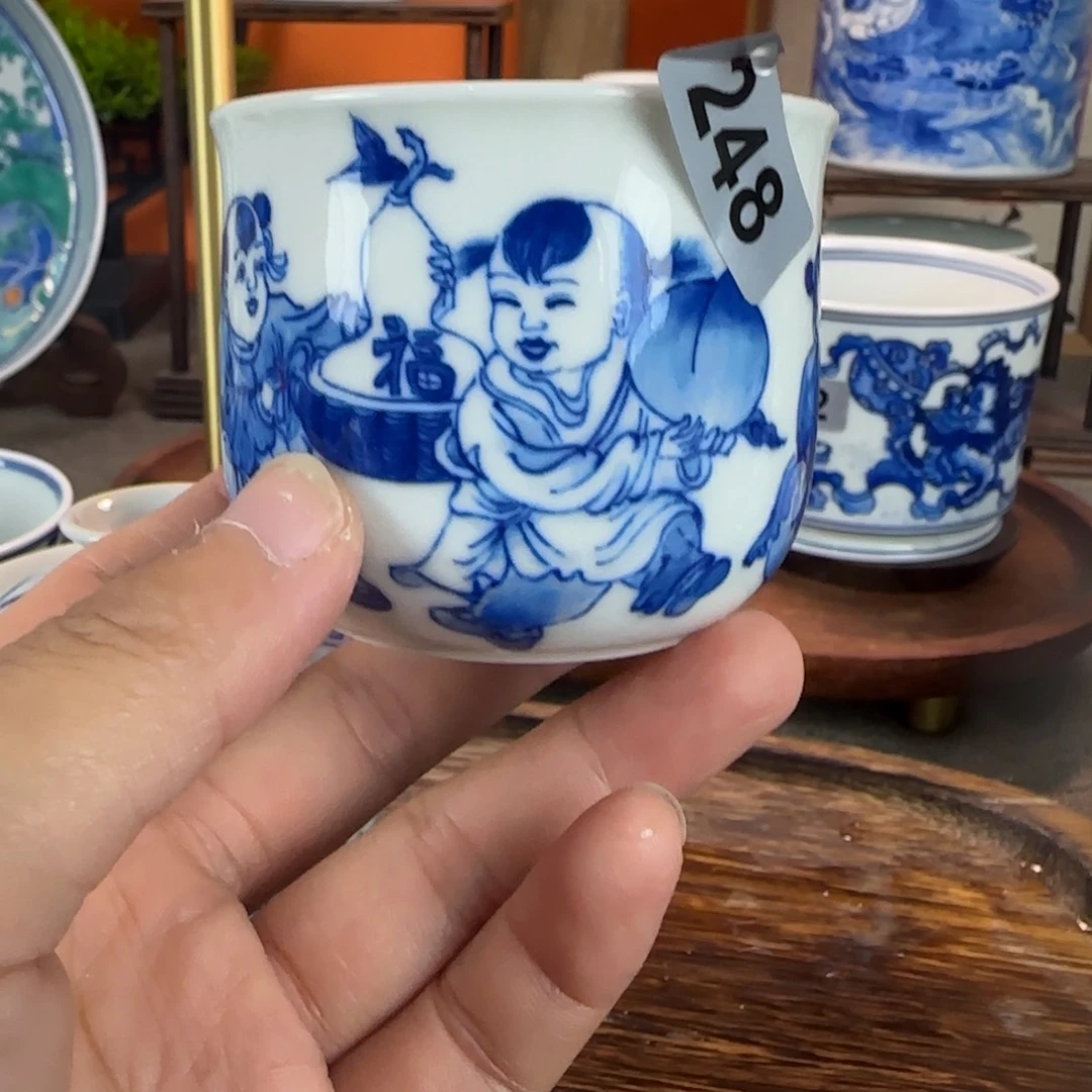 瓷片景德镇手绘青花茶器248