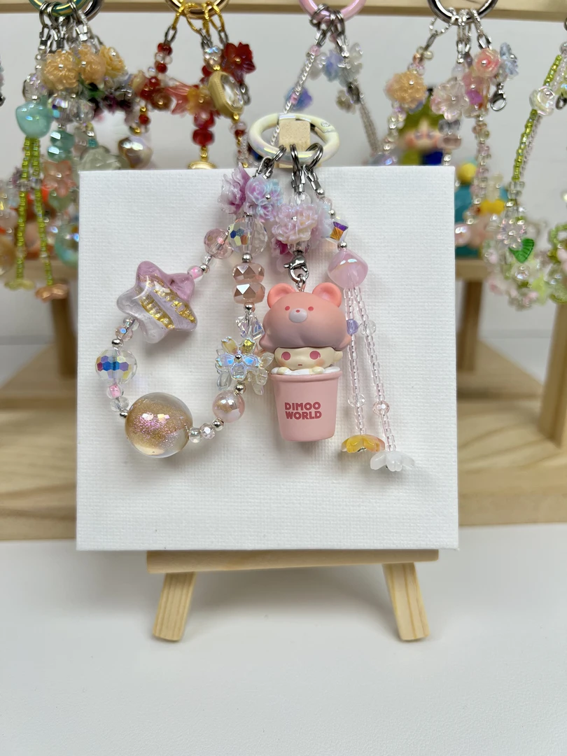 【拍一拆三带走两条】创意独家设计手工DIY手机链车挂包挂提溜款