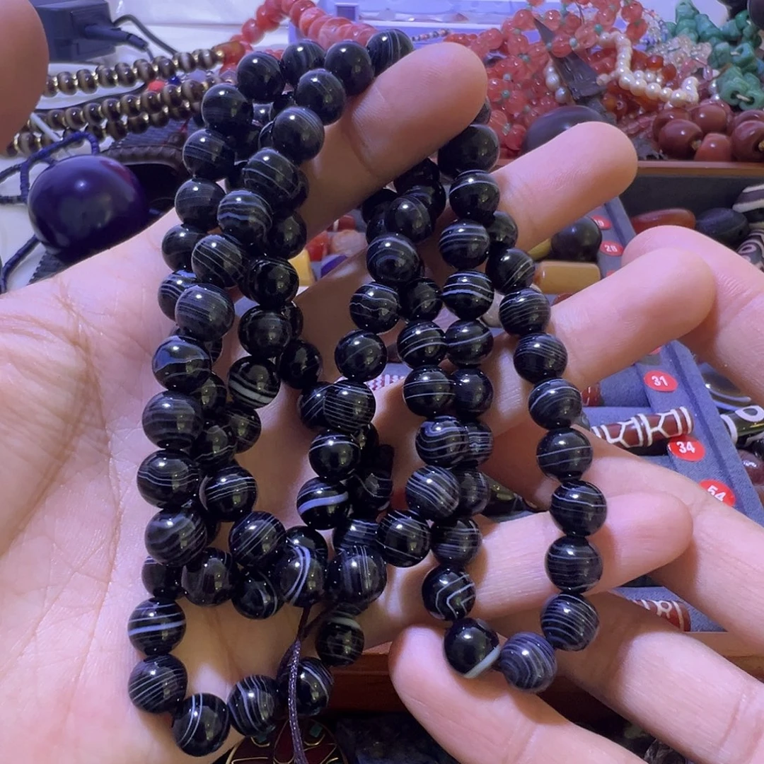 面***纱玛瑙/玉髓未镶嵌珠宝半成品