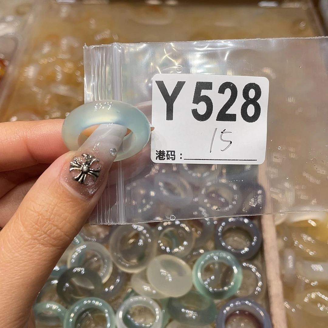 玛瑙/玉髓未镶嵌戒指528