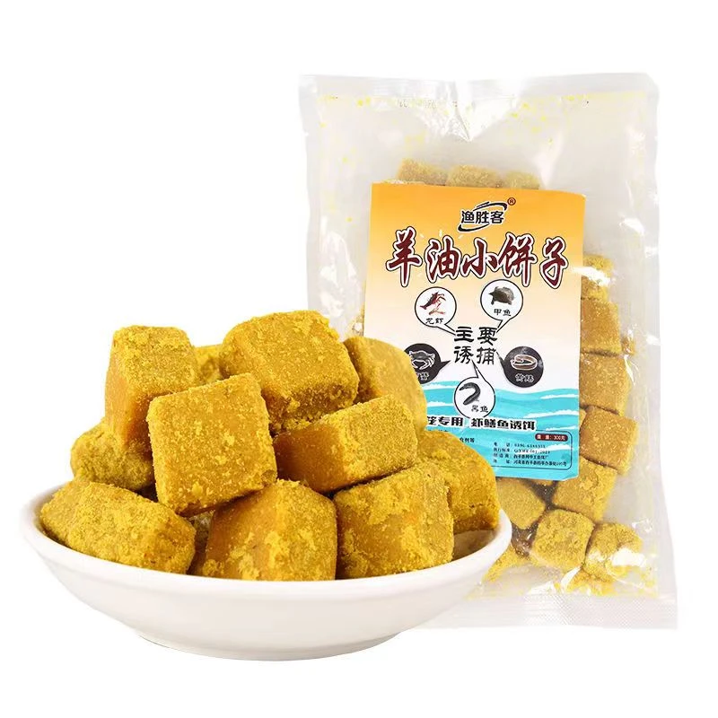 河虾龙虾诱捕腥香饵料地笼通用羊油小饼子渔获简单爆笼纯手工沉饵