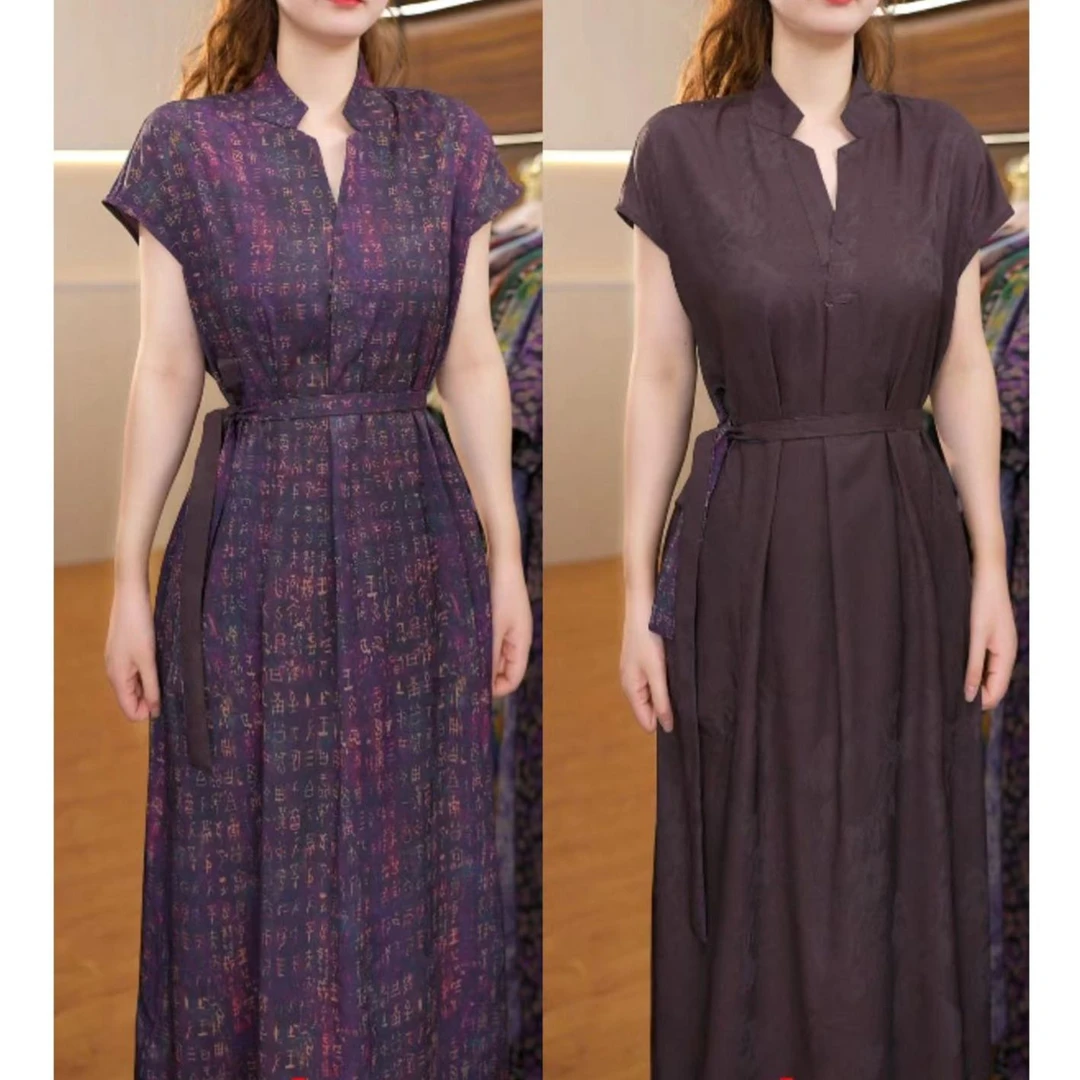 2988-35甲骨文双面穿舒适时尚穿连衣裙