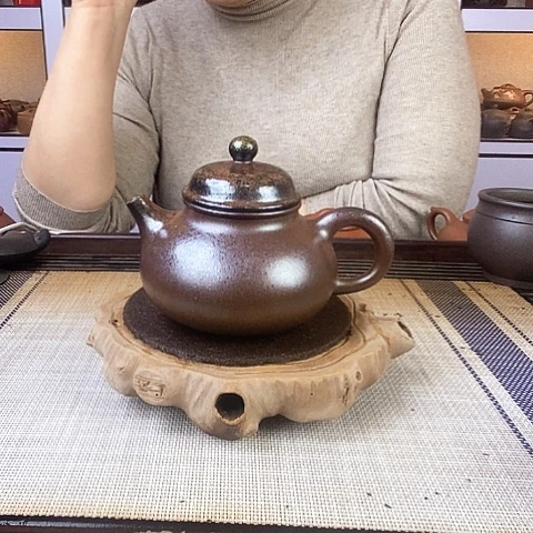 紫砂茶壶宜兴紫砂底槽清材烧260c c