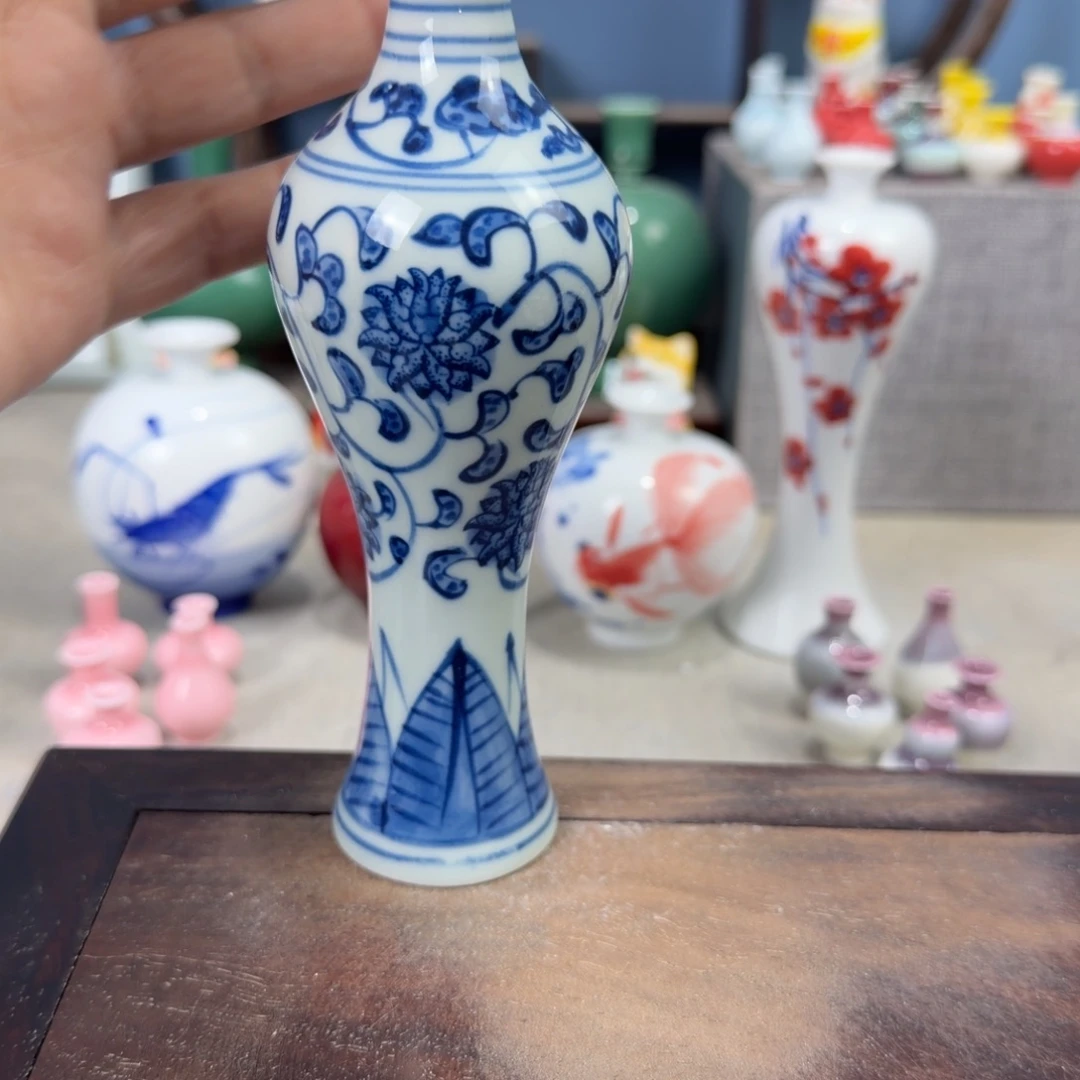 陶瓷手工小花器摆件