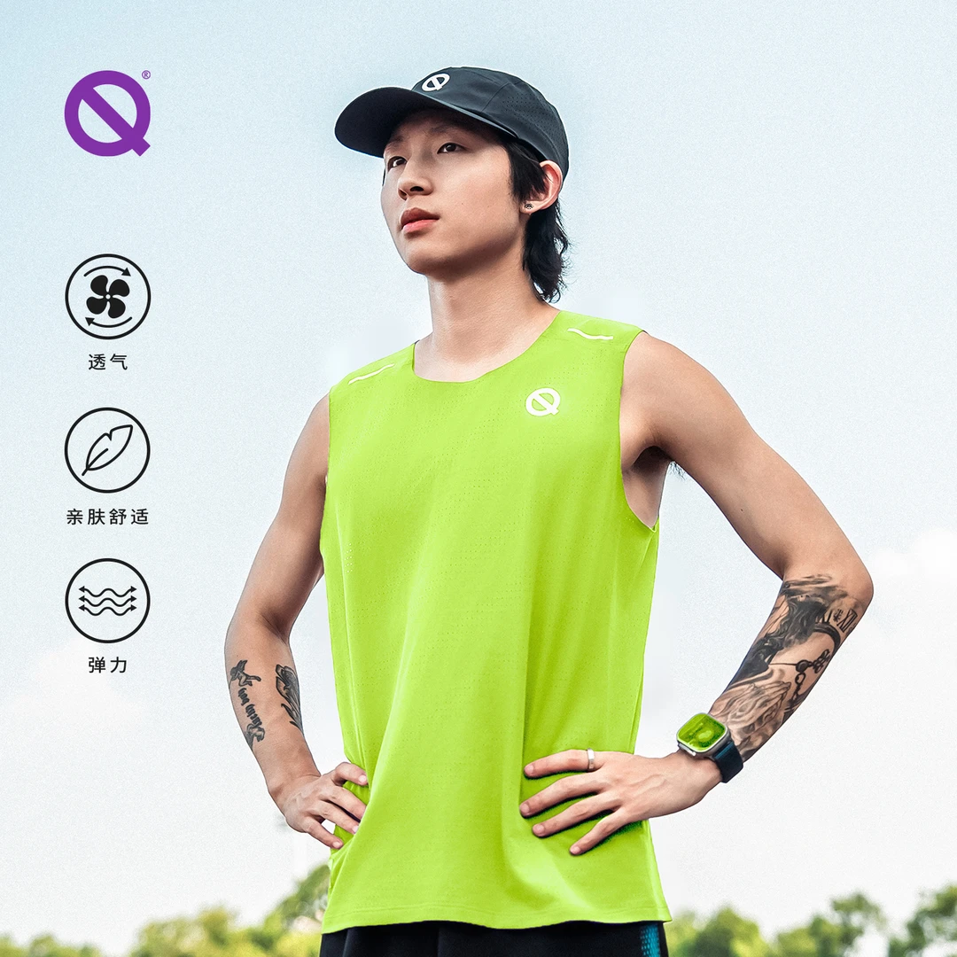 轻功导汗大师坎肩短袖 马拉松运动透气速干不沾身女款