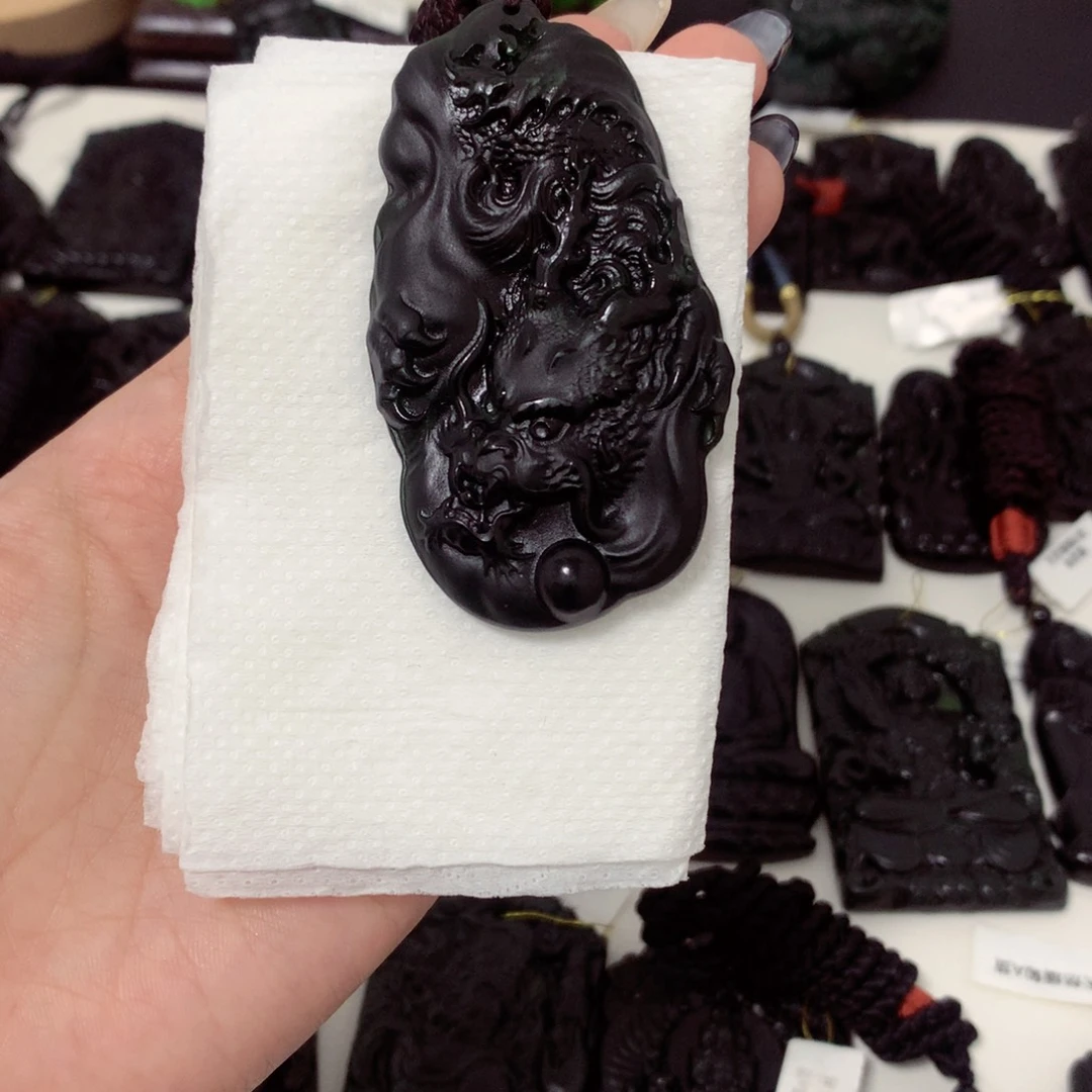 骑***。天然a货钢琴黑挂件