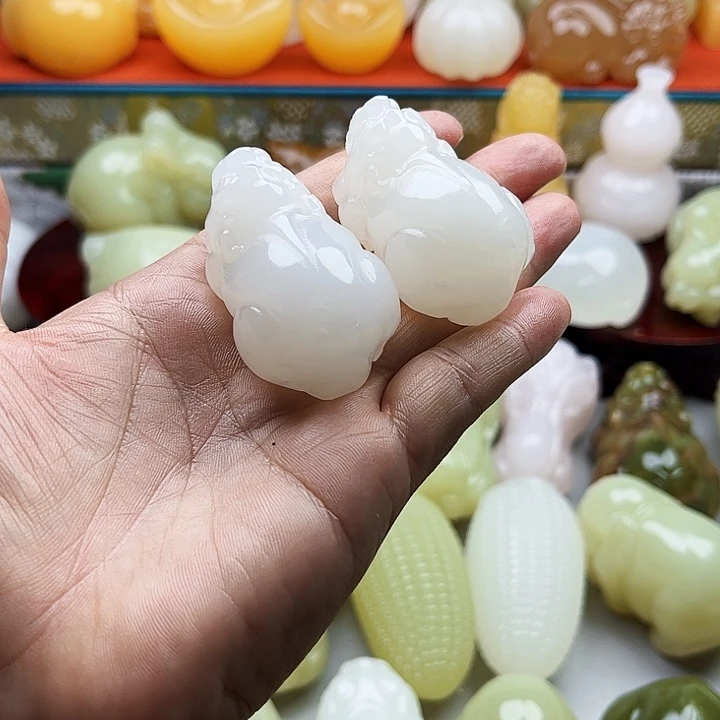 濮***游石材貔貅吊坠手把摆件