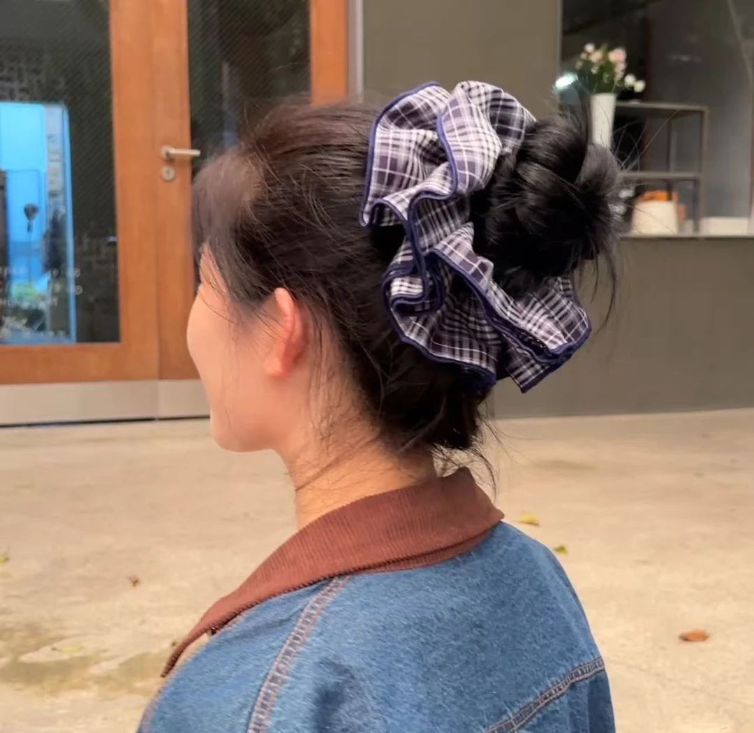 【超大发圈】甜美气质高级大肠发圈显脸小重工超大高质量琥珀系发圈