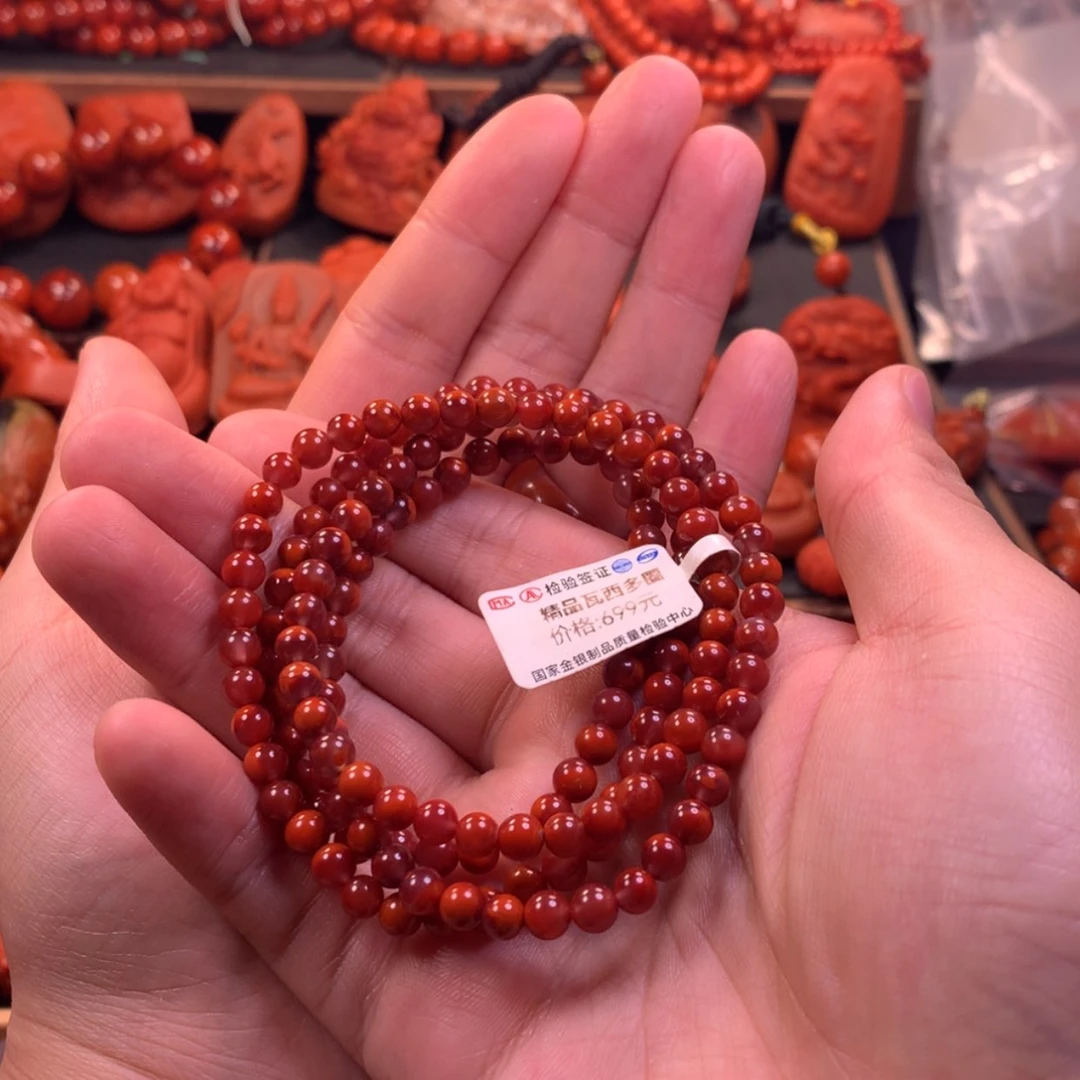 【闪购商品】未镶嵌多圈南红玛瑙