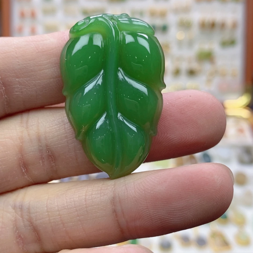 雯***宝和田玉银S925镶嵌吊坠(不含链)