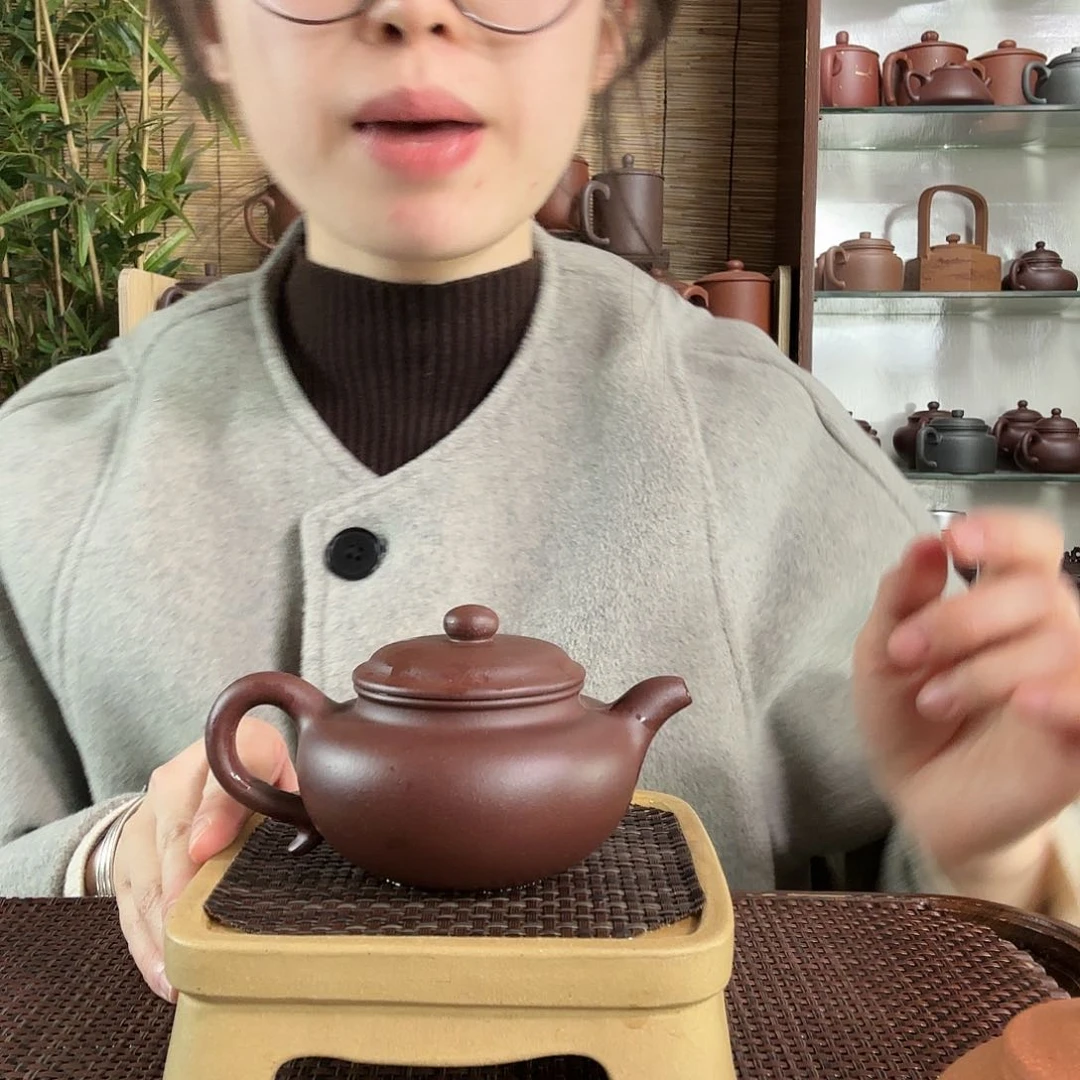 紫砂茶杯中槽清仿古紫砂壶180CC左右