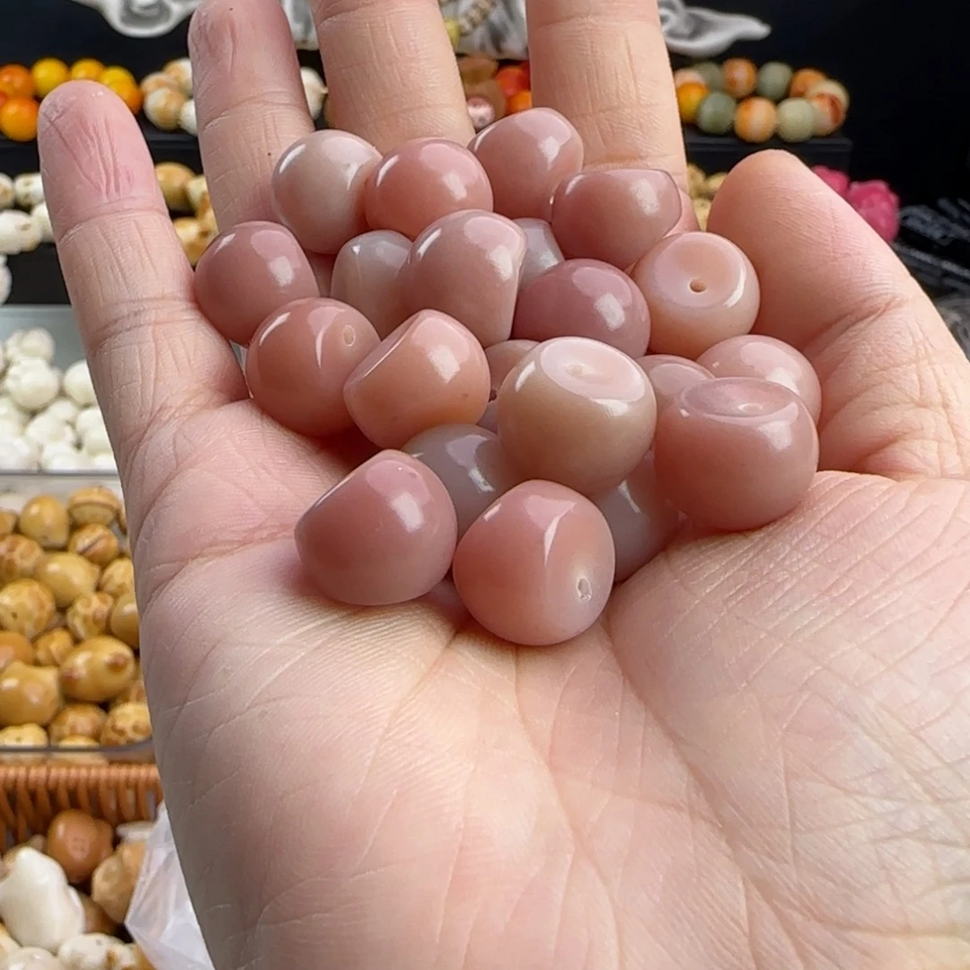 菩提根/象牙果吊坠卡14粉色蒜瓣100颗