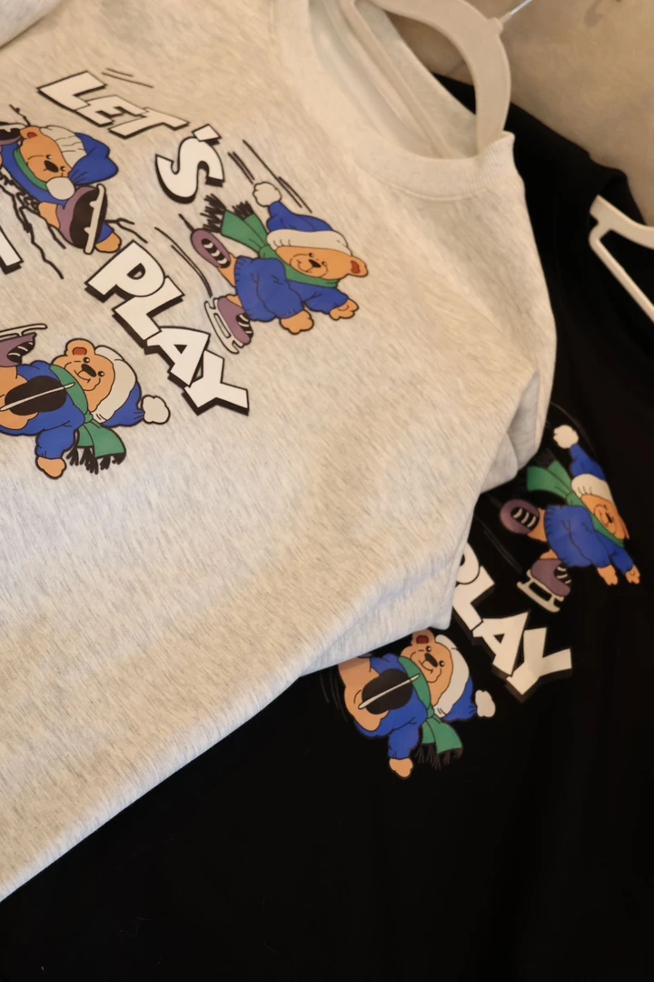 「一起玩儿」playtogether均码加绒加厚圆领卫衣