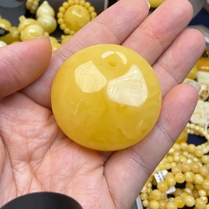 蜜蜡颈饰未镶嵌天然蜜蜡