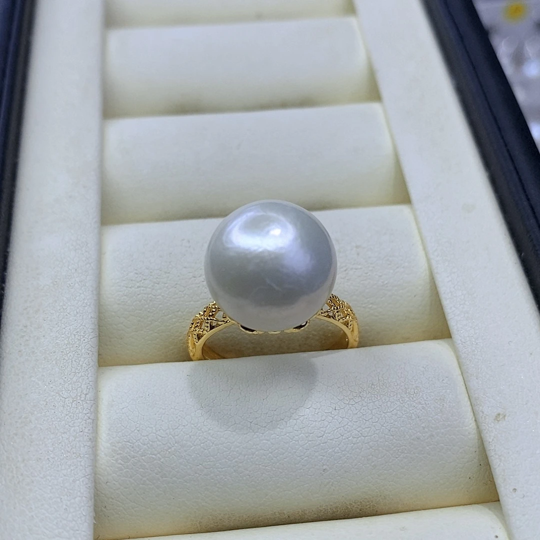 戒指合金淡水珍珠
