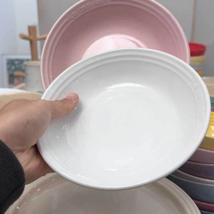 瓷片微瑕2个7英寸燕麦盘