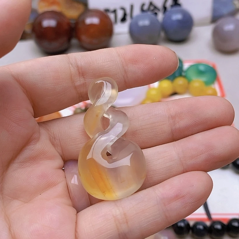 【闪购商品】玛瑙/玉髓未镶嵌珠宝半成品水*鱼