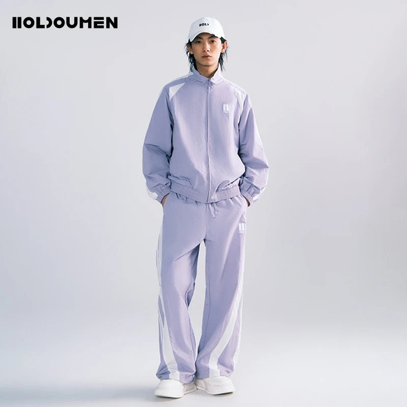 Holdoumen25春夏日常系列拼接运动套装