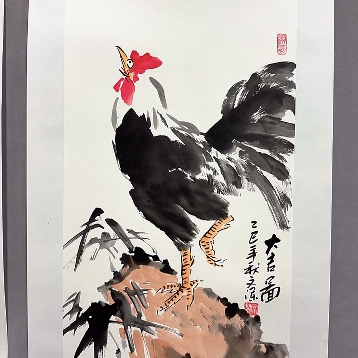 国画亲笔手绘放心去藏