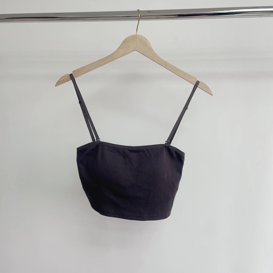 Z-3 带胸垫深灰色百搭休闲吊带背心