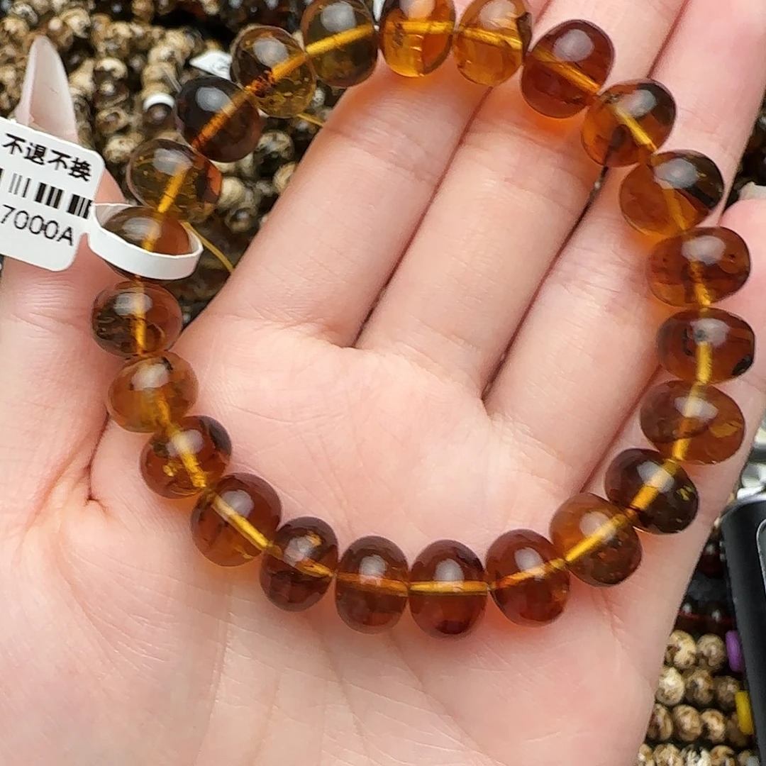 未镶嵌琥珀手串李*妞抚顺琥珀