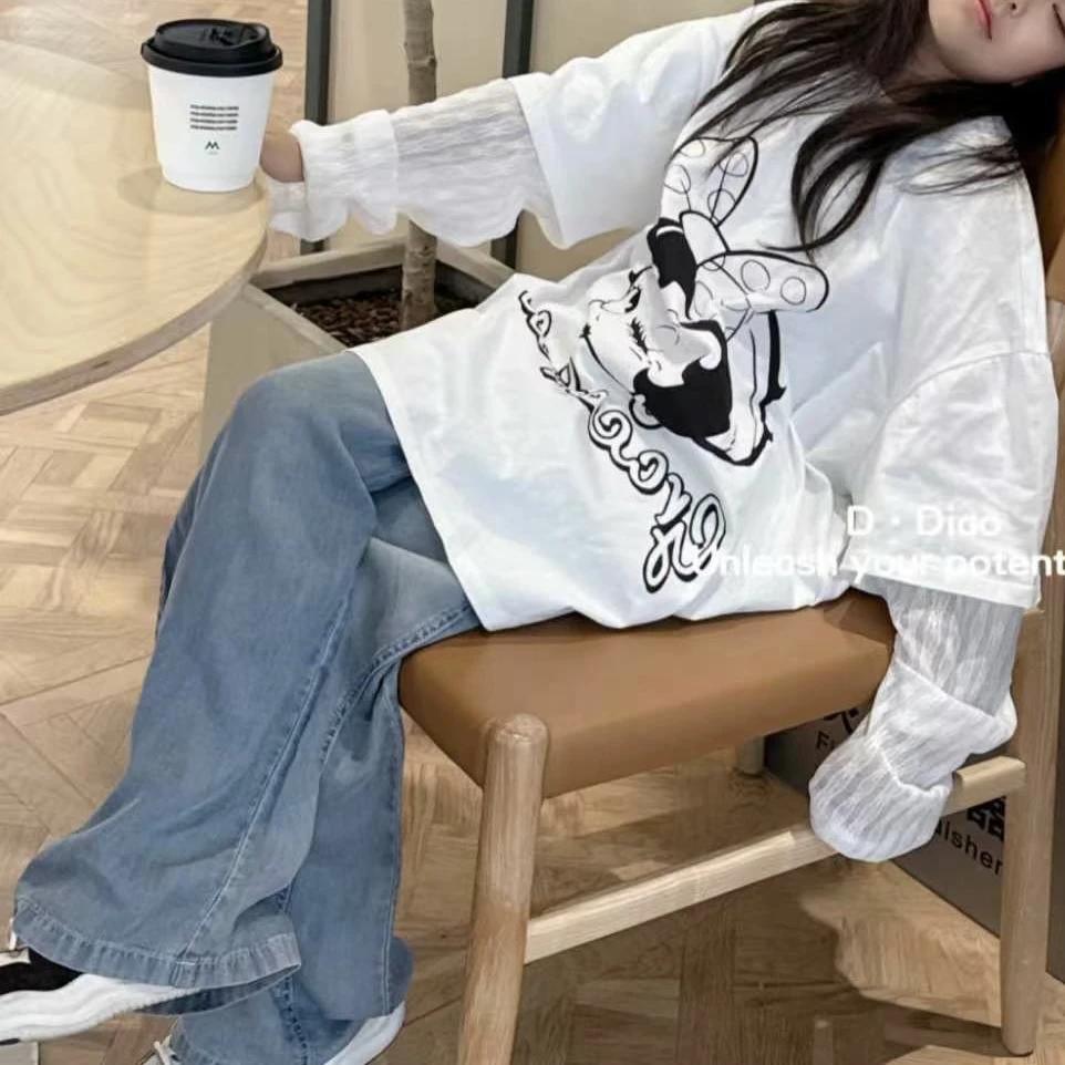 7032儿童拼接袖T恤