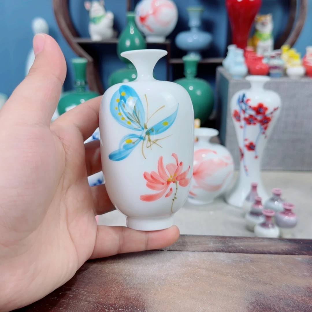 陶瓷手工小花器摆件