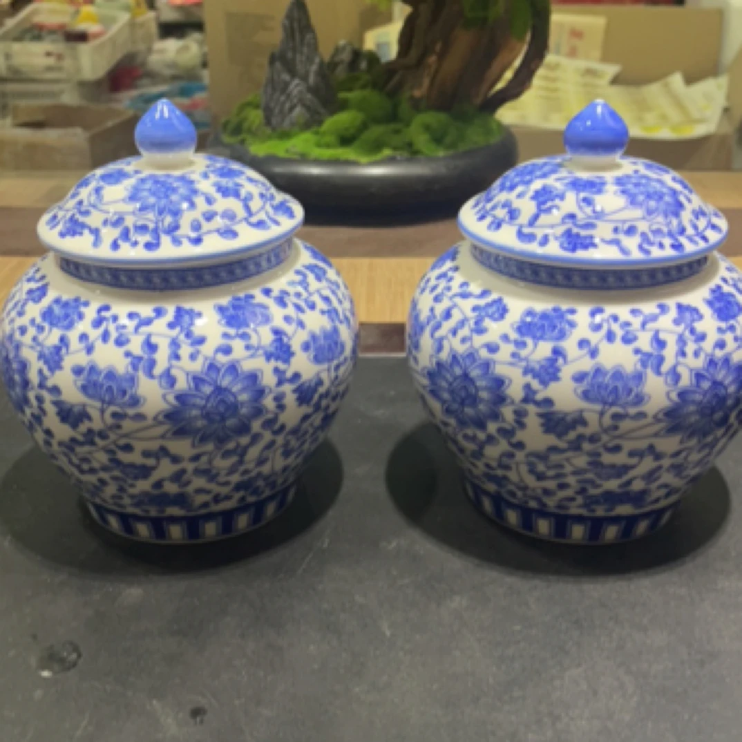 当代 珐琅彩茶叶罐密封罐储物罐A15