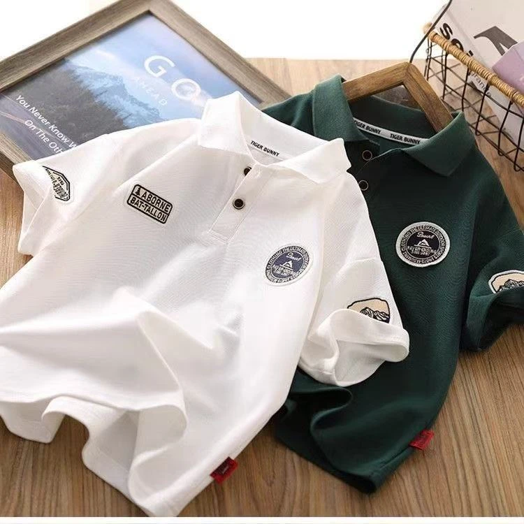 男童2025短袖POLO衫儿童薄款夏装半袖T恤洋气男孩上衣夏季新款