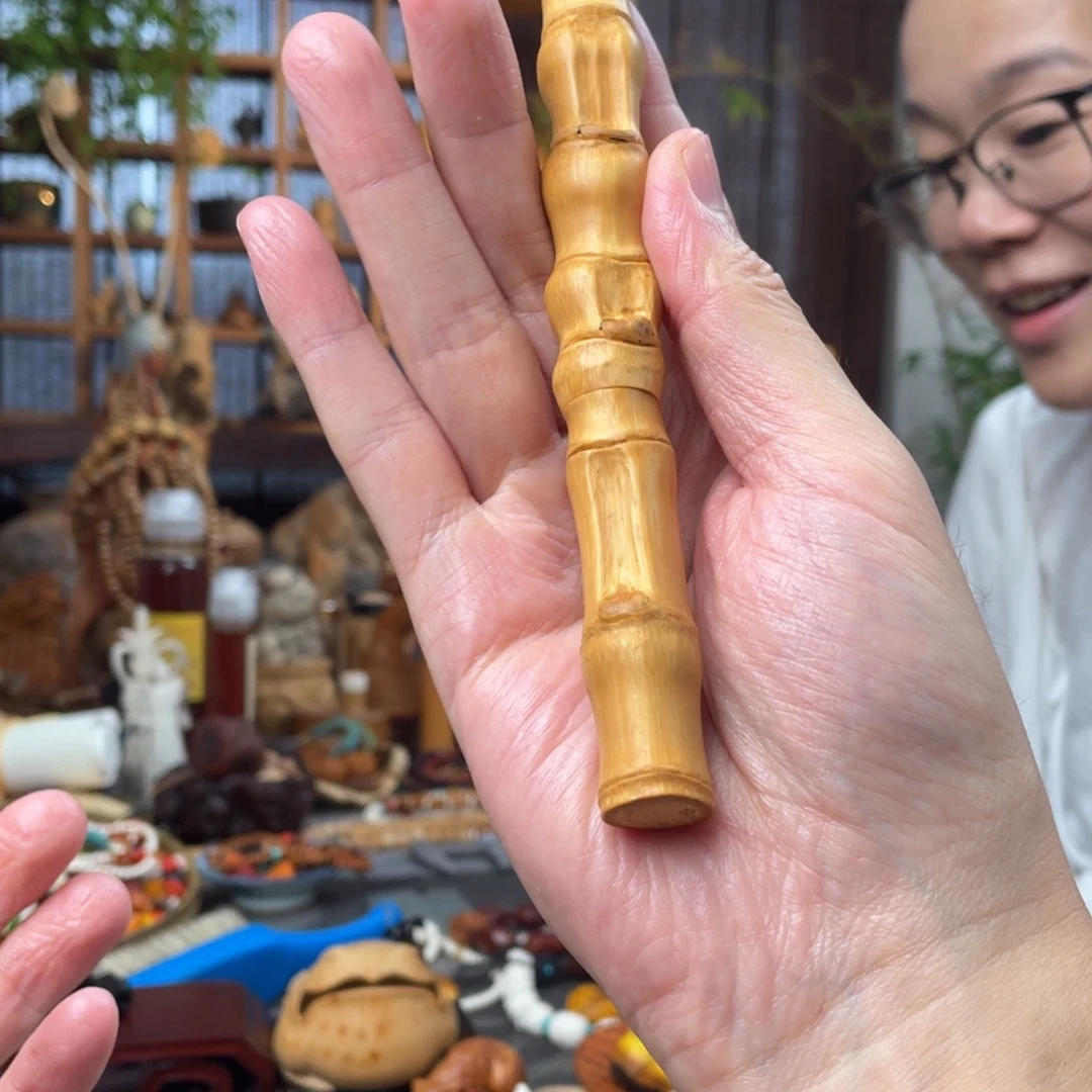 水***埃木方颜竹木艺术把件