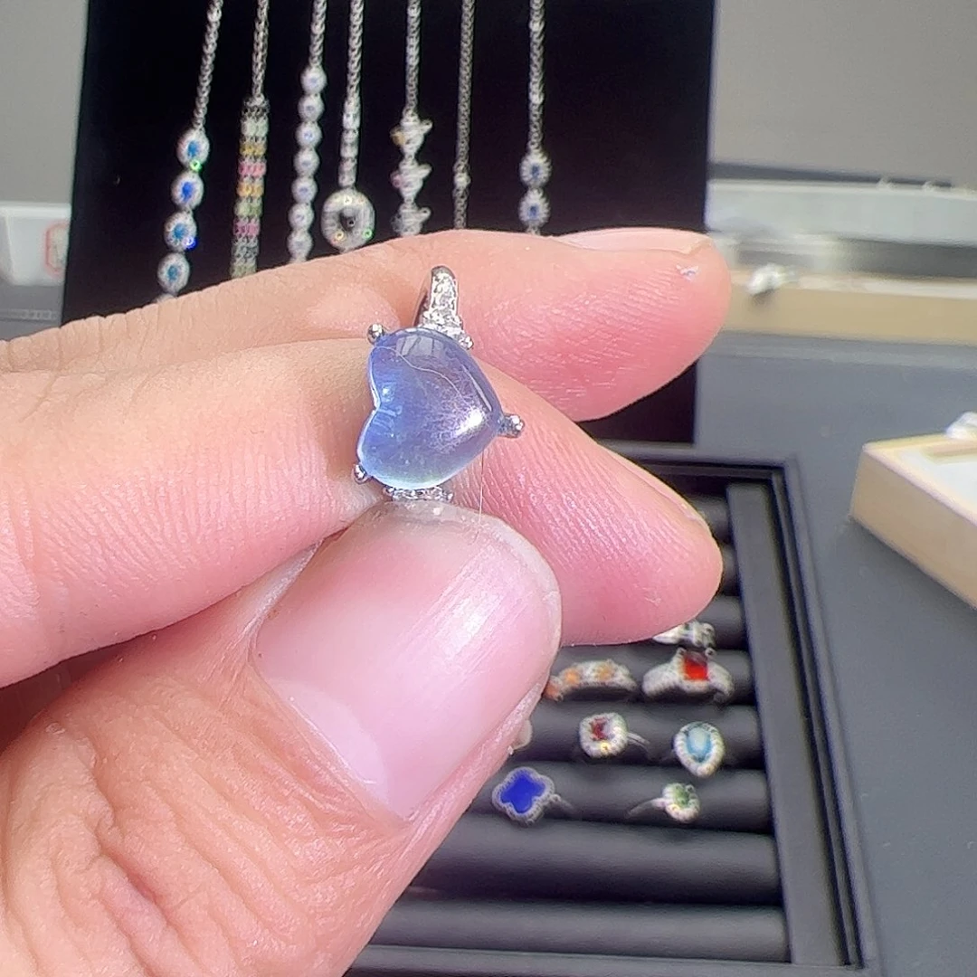 水晶戒指银S925镶嵌1121