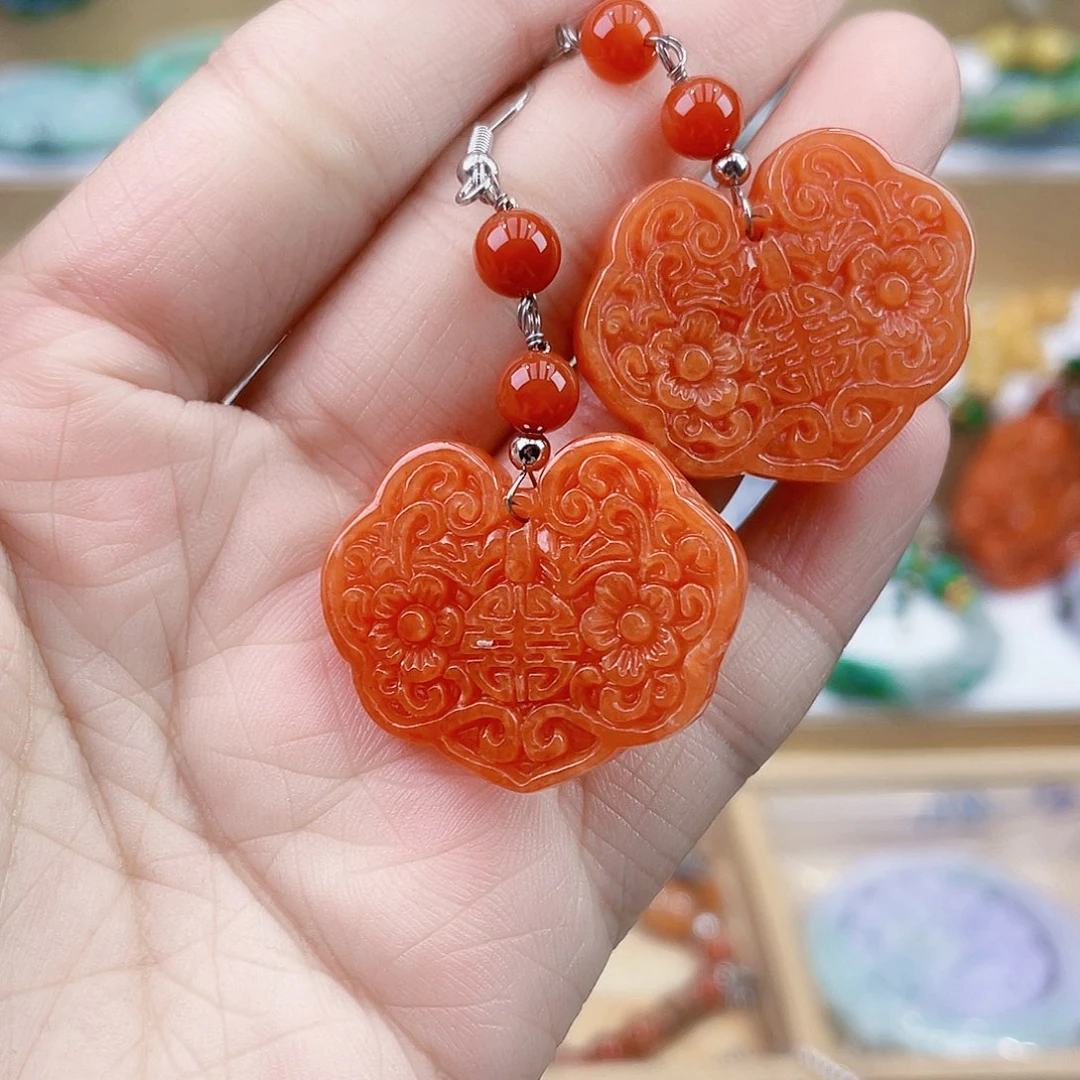 翡翠未镶嵌手链耳坠