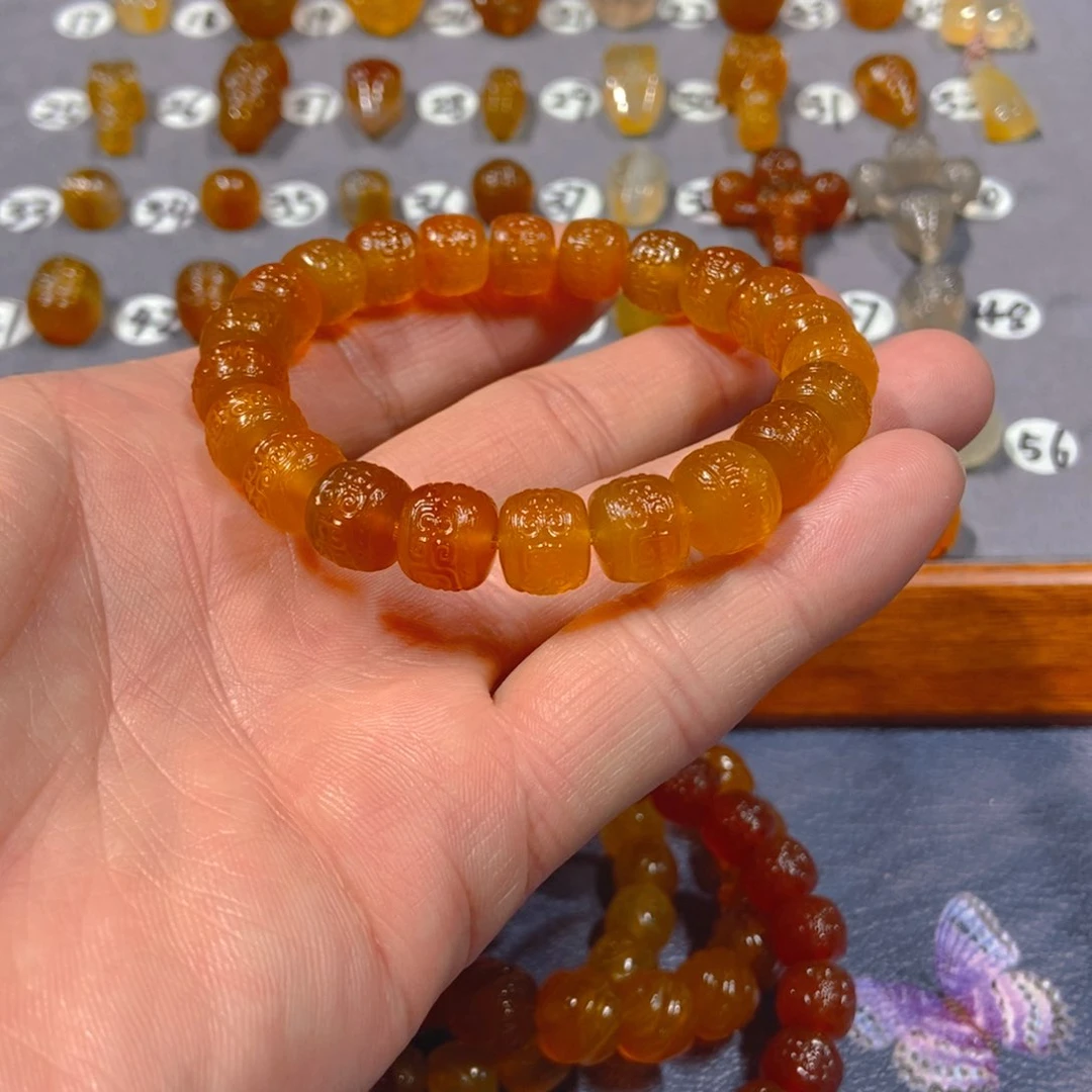 玛瑙/玉髓颈饰未镶嵌龍*串