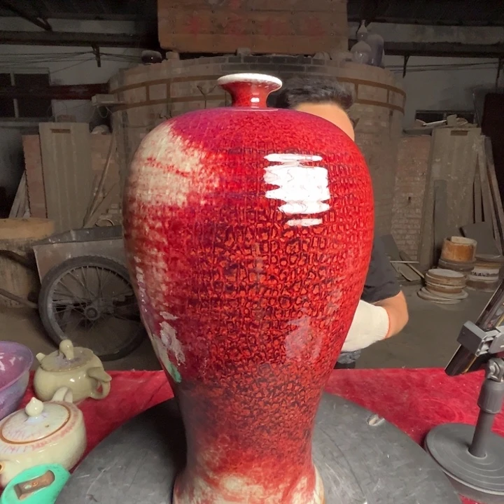 美***品牛家钧窑牛自恒老师钧瓷瓶
