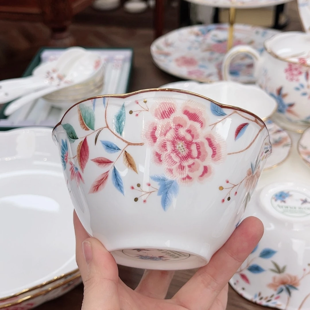 【闪购商品】瓷片冰**虹6个饭碗————————-