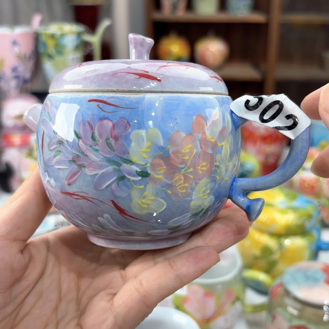 景德镇手绘高温釉下彩陶瓷茶具