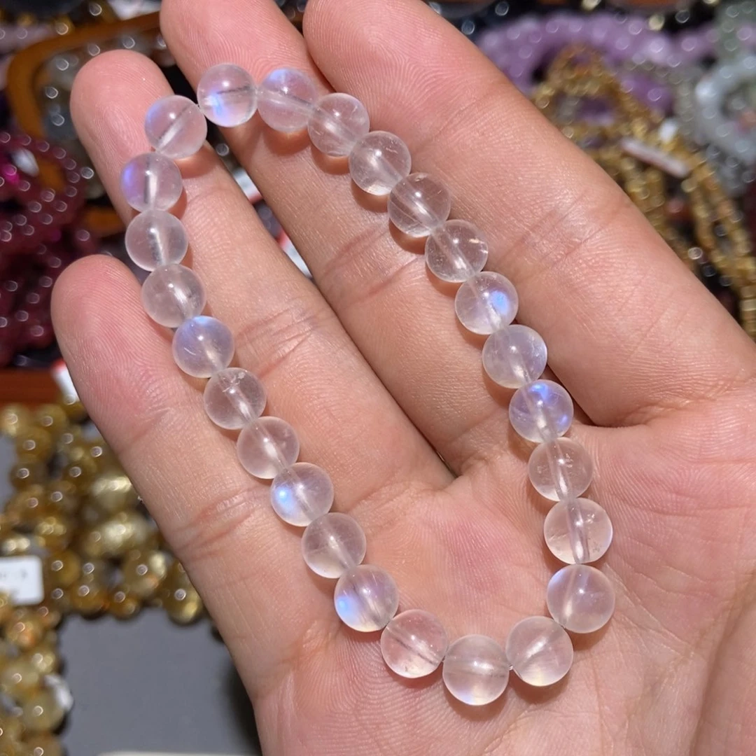 水晶手链未镶嵌蓝月光7.8m